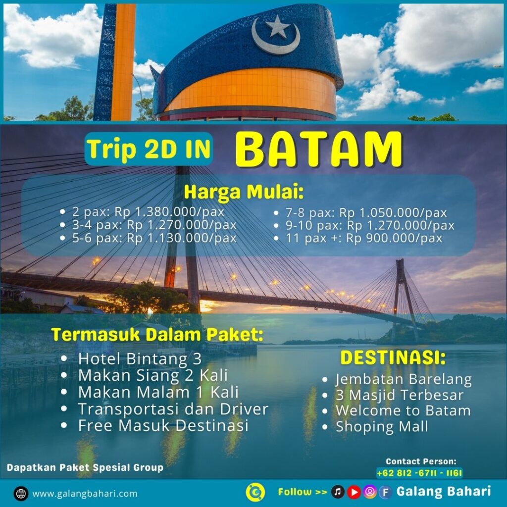 07 Travel Galang Bahari 0812-6711-1161 - Wisata Batam Paket 2 Day 1 Night