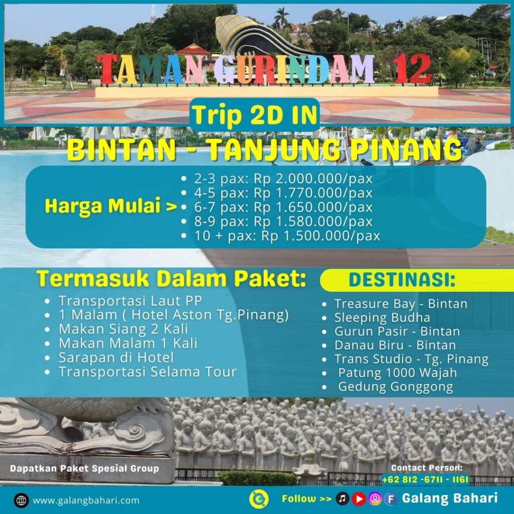 09 Travel Galang Bahari 0812-6711-1161 - Wisata Bintan Tanjung Pinang Paket 2 Day 1 Night