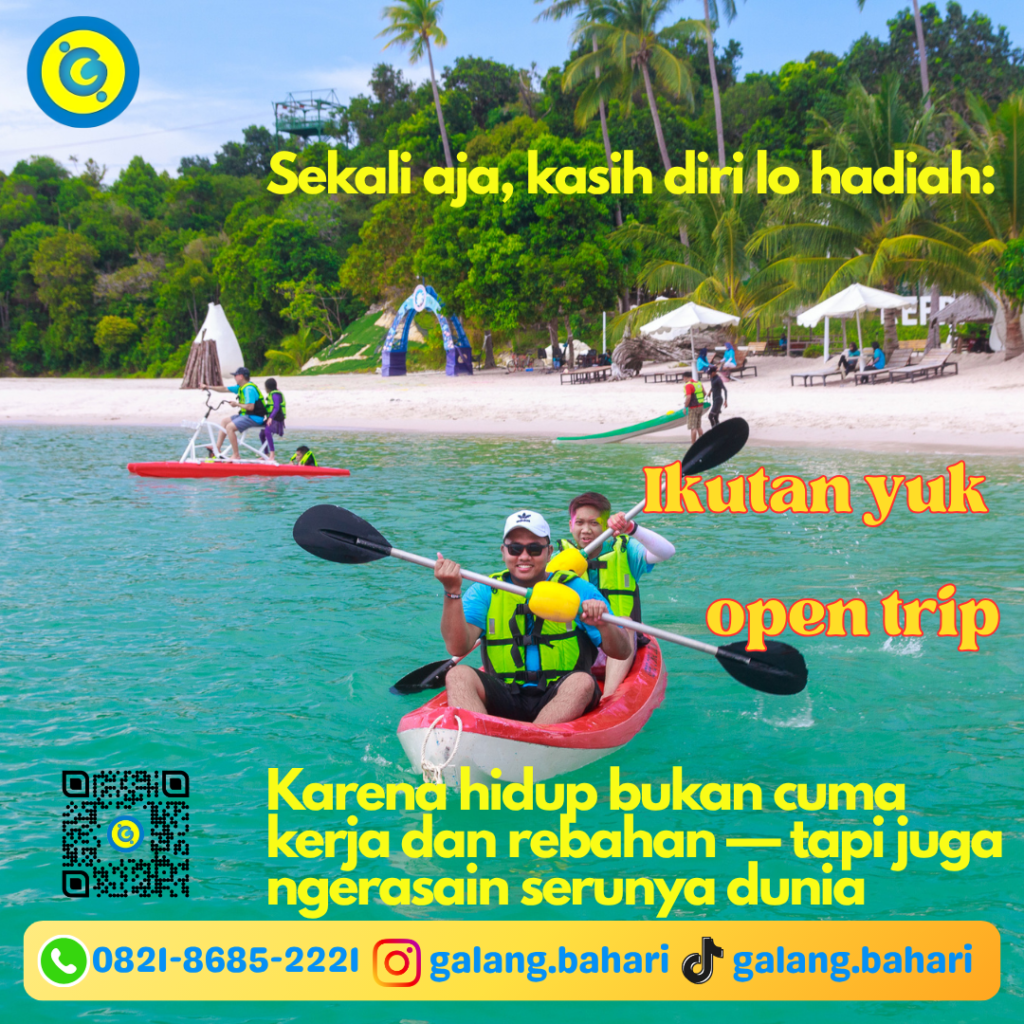 Best Open Trip Island Adventure from Batam – Kayaking, Tropical Beach Escape & Ultimate Relaxation 0821-8685-2221