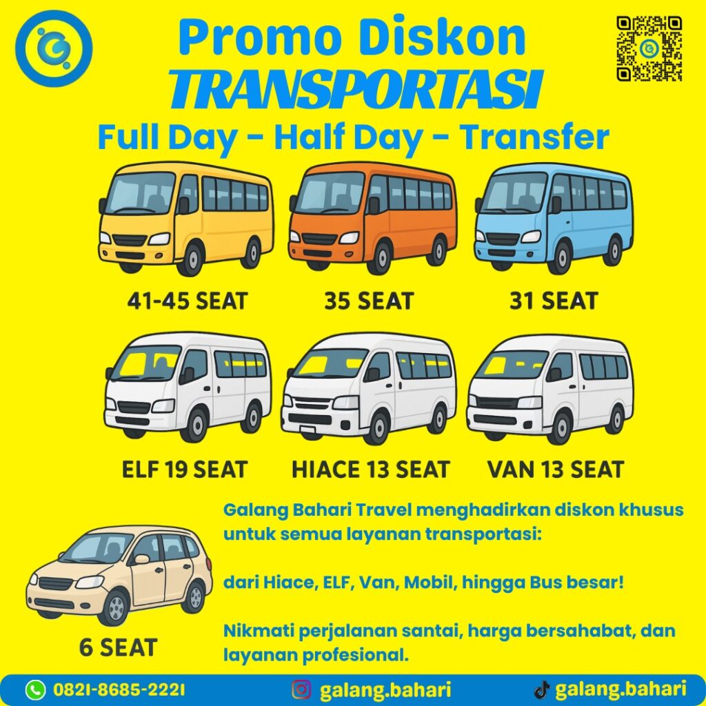 Best Transport Promo in Batam Affordable Bus, Hiace, ELF & Van Rental for Tours, Events & Corporate Trips – 0821-8685-2221