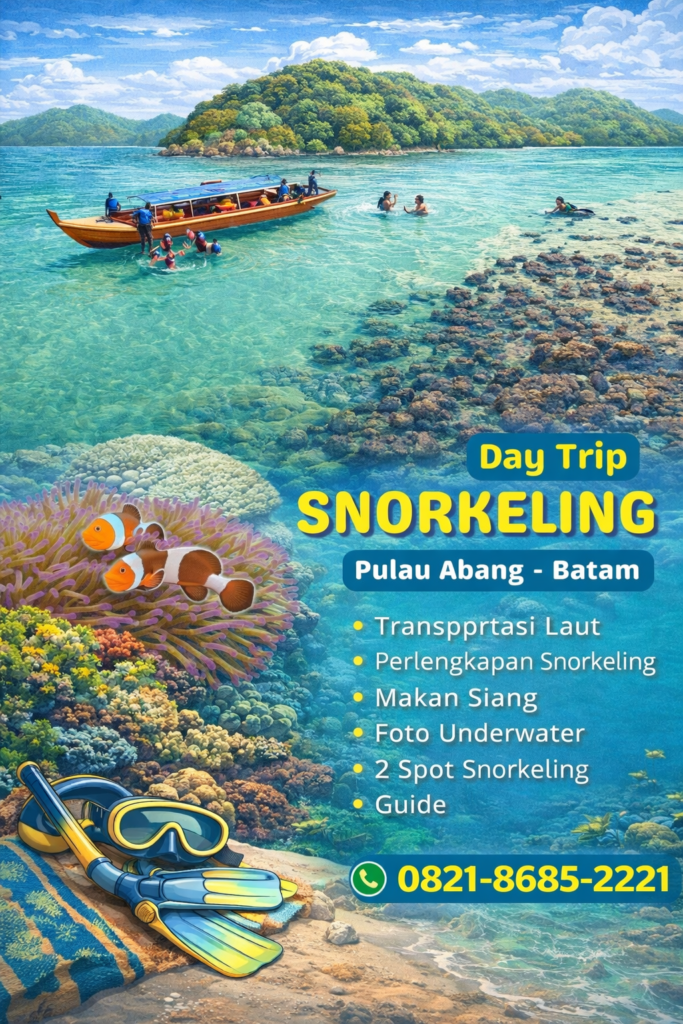 Paket Day Trip Snorkeling Pulau Abang Batam Lengkap Transportasi & Foto Underwater 0821-8685-2221