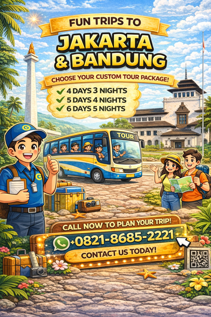 Fun Trips Jakarta Bandung Tour Package Indonesia 4D3N 5D4N 6D5N with Hotel Transport and Guide – Booking 0821-8685-2221