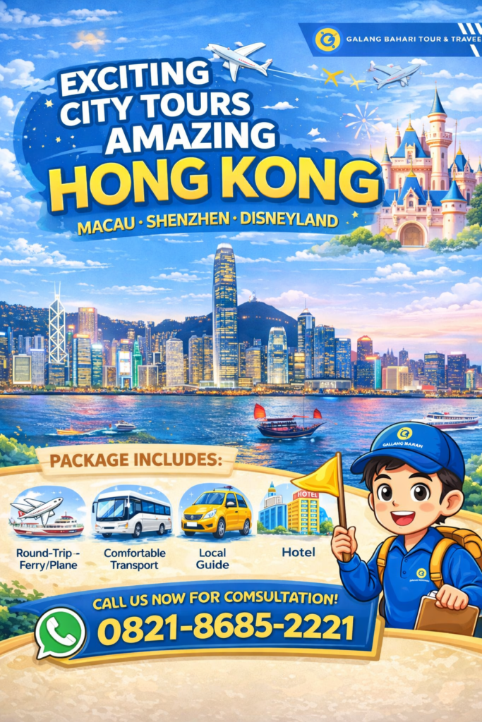 Amazing Hong Kong City Tour Package Visit Macau, Shenzhen and Disneyland with Hotel and Guide – Booking 0821-8685-2221