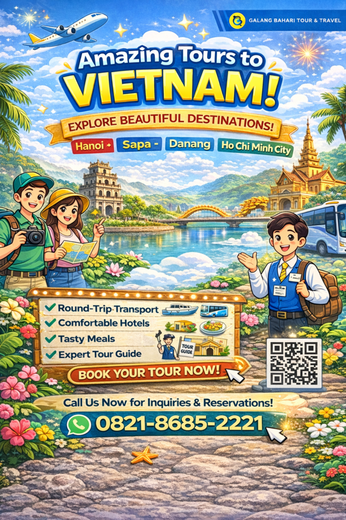 Amazing Vietnam Tour Package Explore Hanoi Sapa Danang and Ho Chi Minh City with Hotel Meals and Guide – Booking 0821-8685-2221